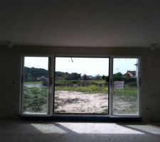 Baie vitr&eacute;e 440 &agrave; d&eacute;boitement de Millet double vitrage (millet 3D)