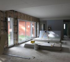 Pose de l'isolation et cloisons