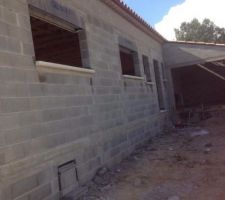 Appui cotée séjour et porte d'entree