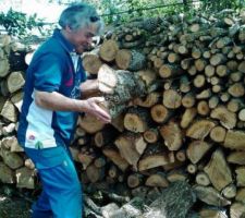 Le premier tas de bois.....