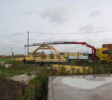 Arrivée de la charpente 2