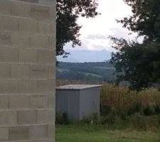 Sympa la vue depuis le côté Ouest de la maison