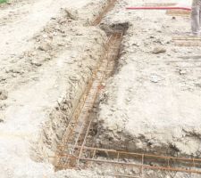 Ferraillage de la fondation