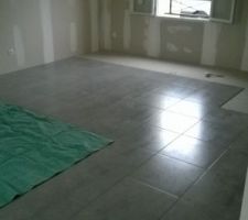 44.5x.44.5 Porcelanosa en pose droite