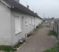 Appartements construit les uns à coté des autres