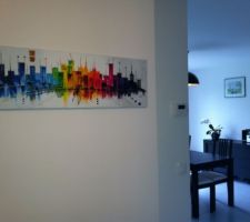 Peinture dans le couloir du RdC