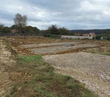 Photo du terrain pendant le terrassement