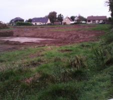 Le 12/10/2014
commencement des parcelles du lotissement et du bassin