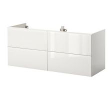 Meuble blanc brillant 140cm