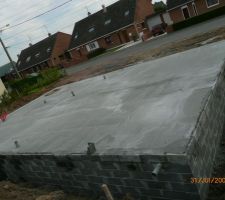 Notre dalle RDC finie 31/07/2008