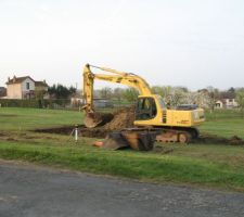 Le début du terassement