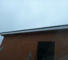 Vue sur la toiture de la maison