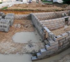 Pas facile de maçonner dans la boue