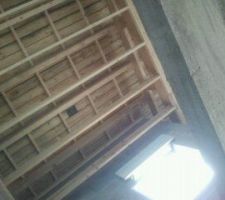 Charpente, de dessous