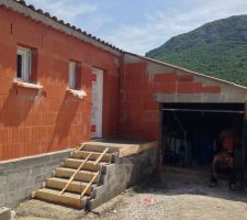 Escalier exterieur porte d entree