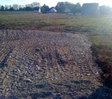 Voici le chemin d'accès en lui même, sur 40m² comme nous avions demandé.