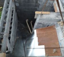 Le coffrage de l'escalier???