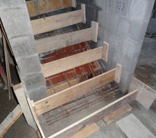 Le coffrage de l'escalier???