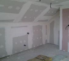 Amenagement de la chambre 1 dans le comble