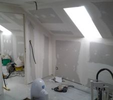 Amenagement de la chambre 2 dans le comble
