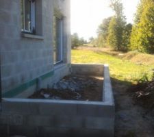 Mur de soutènement côté nord