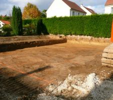 Le terrassement r&eacute;alis&eacute; commenc&eacute; vers le 06/10/2014.