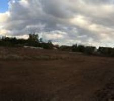 Panorama c&ocirc;t&eacute; du lotissement des lots 1 &agrave; 13 .