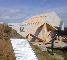 Fermette sur garage face SUD