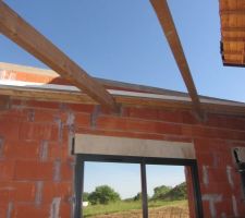 Pose des pannes pour toit bac acier