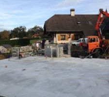Construction du garage !