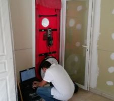 Blower door test