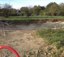 Implantation pour le terrassement