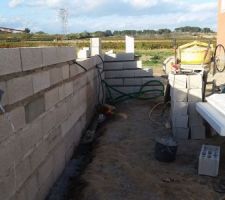 Clôture arrière maison