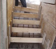 Ferraillage de l'escalier