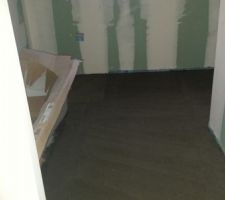 Chape dans la salle de bains