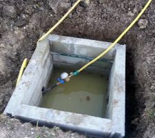 Compteur d'eau posé