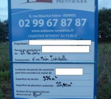 Permis de construire accordé. construction avec les maisons rennaises