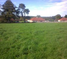 Vue terrain devant et c&ocirc;t&eacute; gauche