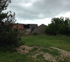 Photo d'un des b&acirc;timents qui &eacute;tait sur le terrain du Domaine de Valaison.