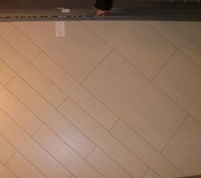 Choix du carrelage
ce sera celui en 60 x30