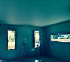 Plafond fini (salon)