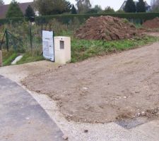 Chemin d'accé et terrassement des fondations