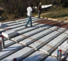 Marmites avant la pose des treillis.