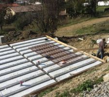 Coffrage du chaînage de la dalle