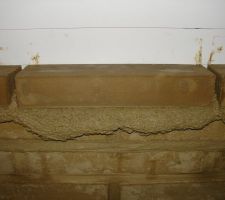 Mise à niveau avec le mortier qui "degueule".