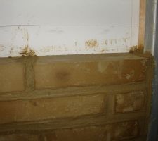 Puis remplir les joints entre les briques et laisser tirer.