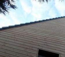 Bandes de rive en zinc fa&ccedil;ade est