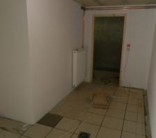 Carrelage de la buanderie