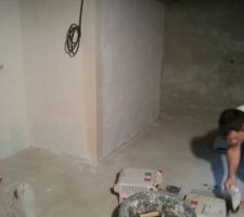 Carrelage de la chaufferie