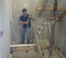 Coffrage de l'escalier